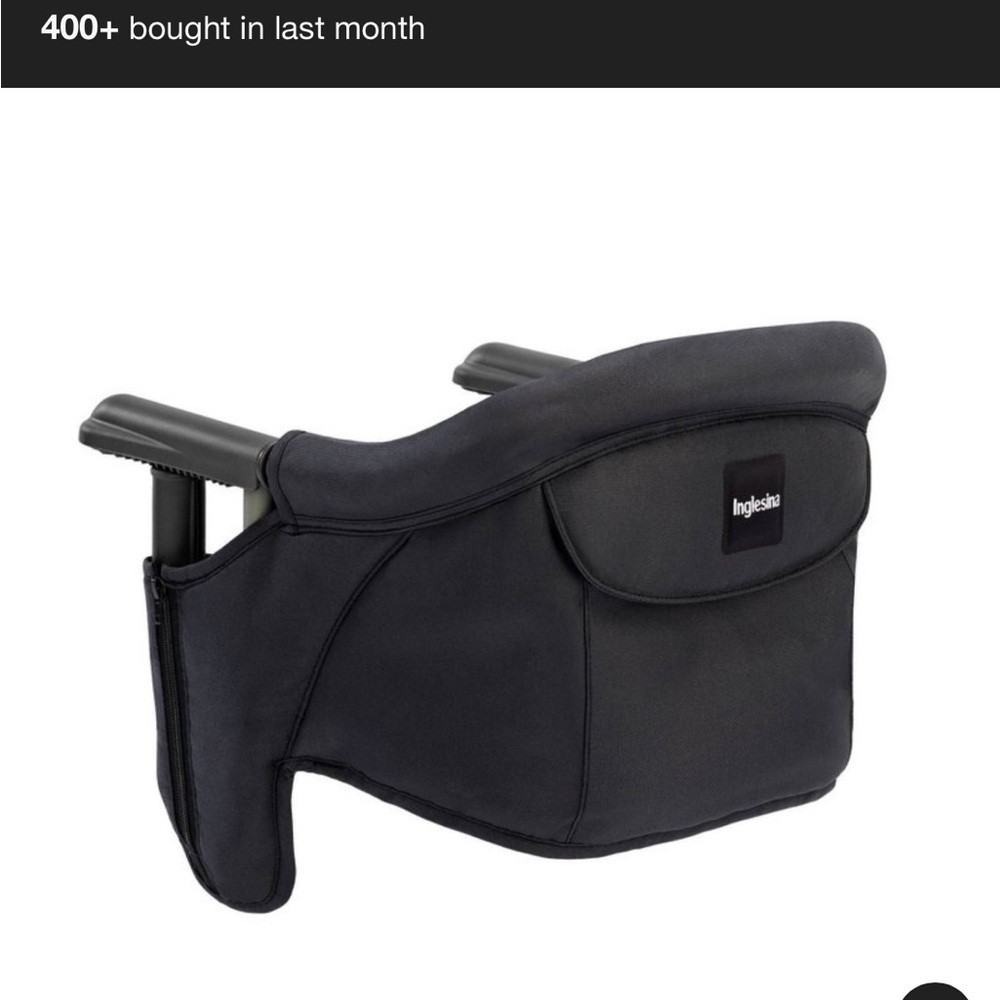 Black Hook-On Portable High Chair
